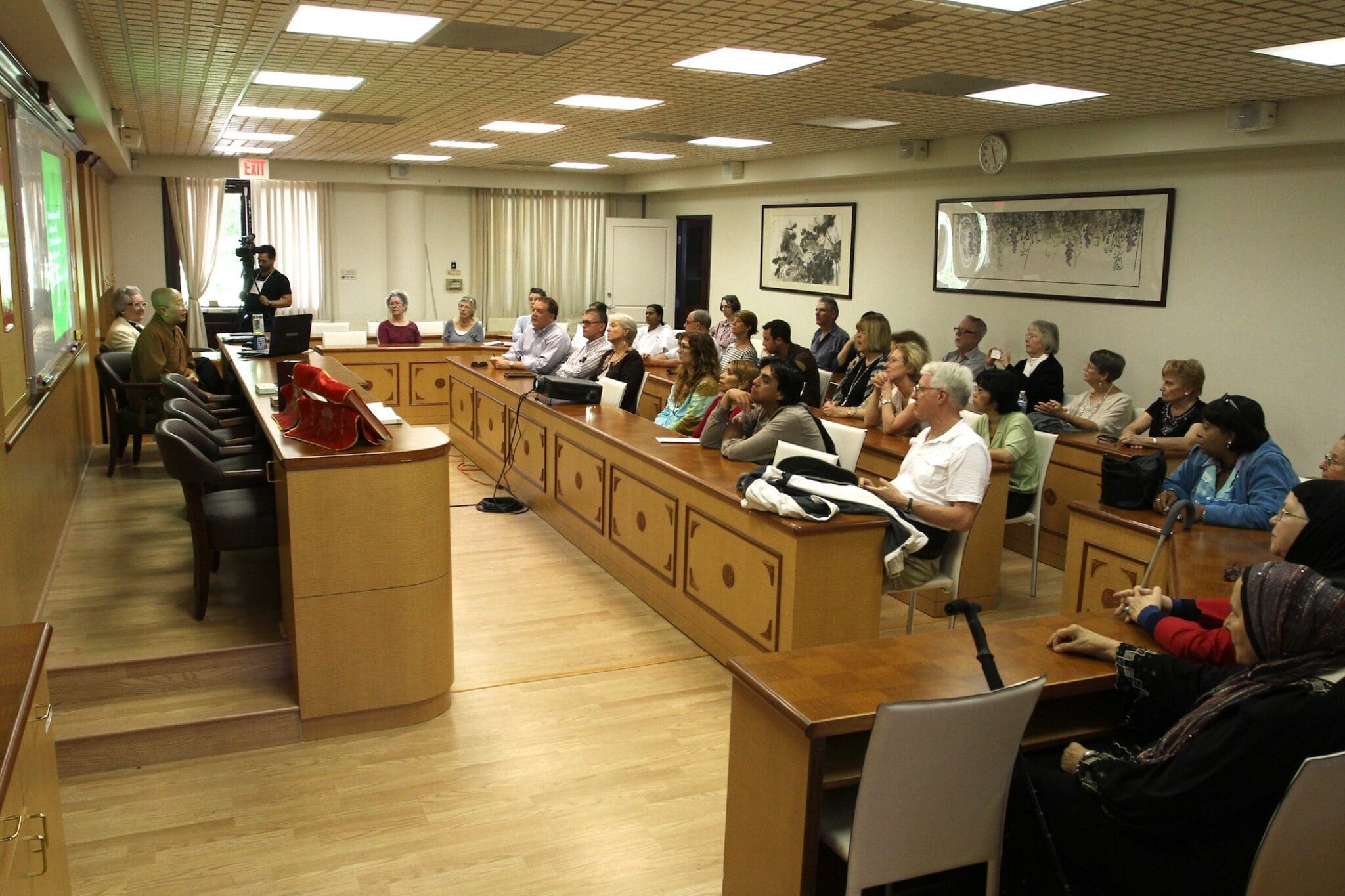 The Guibord Center Audience learns at Hsi Lai Temple