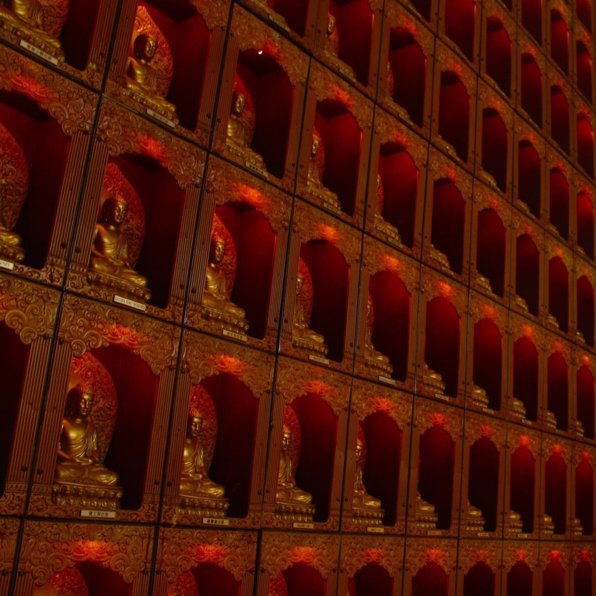 Wall of Buddhas